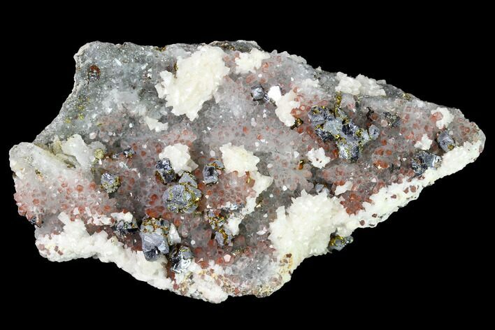 Hematite Quartz, Chalcopyrite, Dolomite & Galena Association #170258